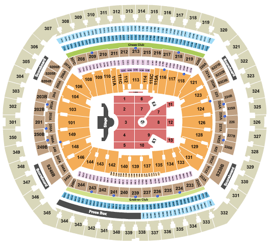 MetLife Stadium Ed Sheeran Seating Chart